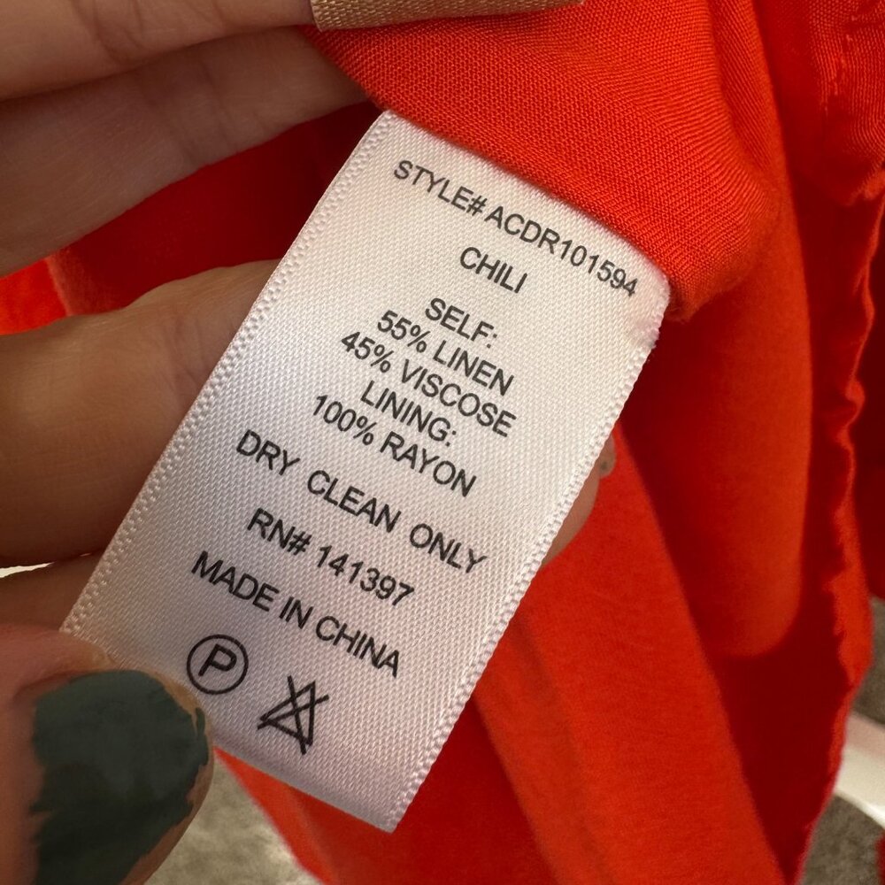 ASTR The Lable DRESS Halter Neck Flare Red Chili Size XS Picnic Brunch Midi - Picture 9 of 14